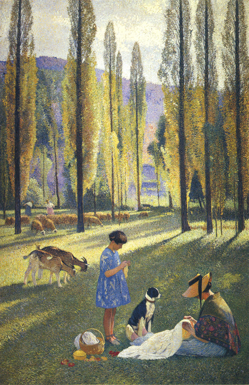 Henri Martin The Poplars 1920 Fine Art Print