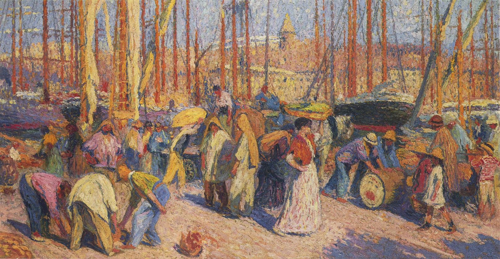 Henri Martin The Port of Marseilles 1922 Fine Art Print