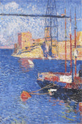 Henri Martin The Port of Marseilles Transhipping 1922 Fine Art Print