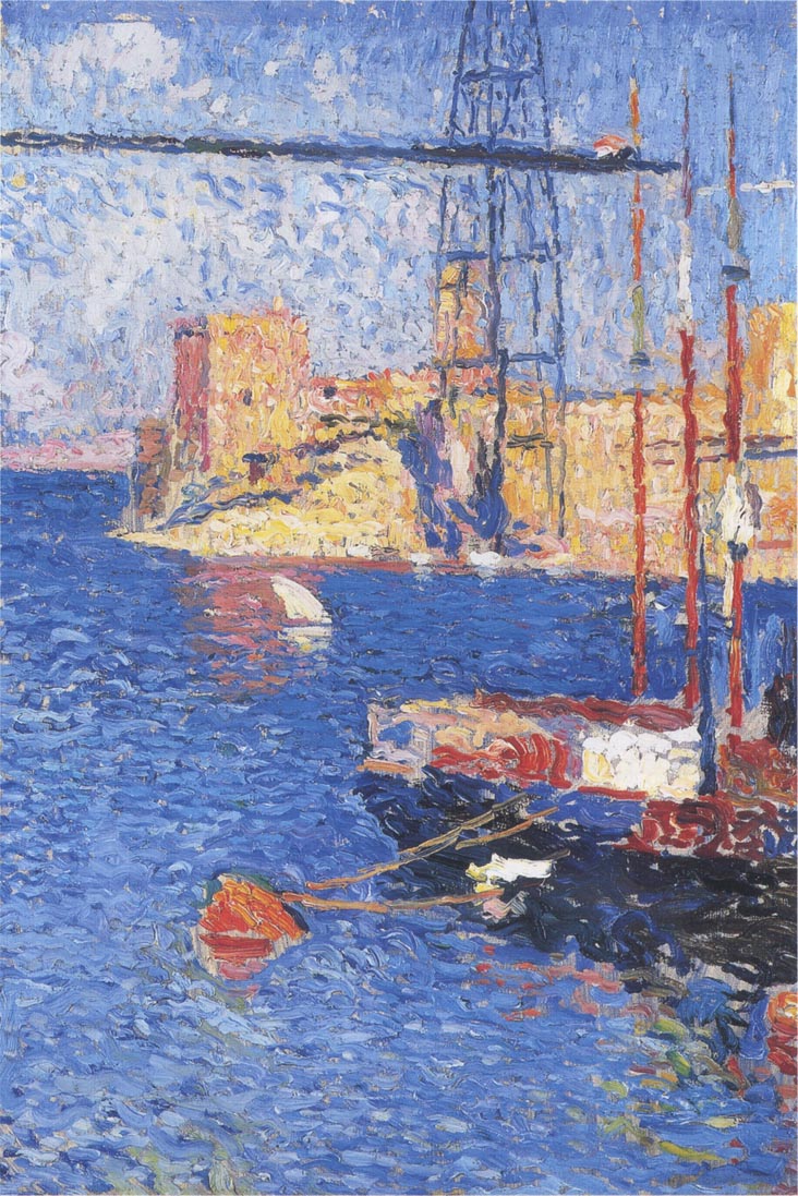 Henri Martin The Port of Marseilles Transhipping 1922 Fine Art Print