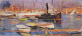 Henri Martin The Port of Marseilles 1918 Fine Art Print
