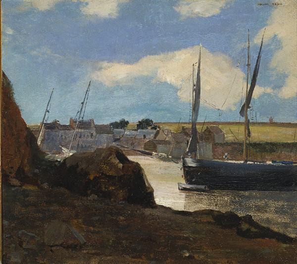 Odilon Redon The Port of Morgat 1882 Fine Art Print