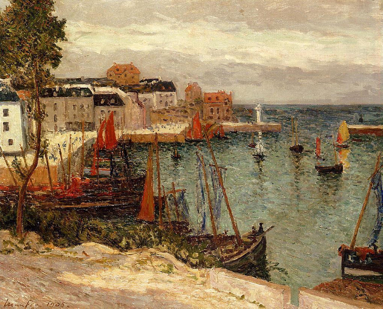 Maxime Maufra The Port of Sauzon 1905 Fine Art Print