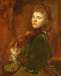 George Frederick Watts The portrait of violinist Wilma Neruda a.k.a Lady Hallé 1875 Fine Art Print