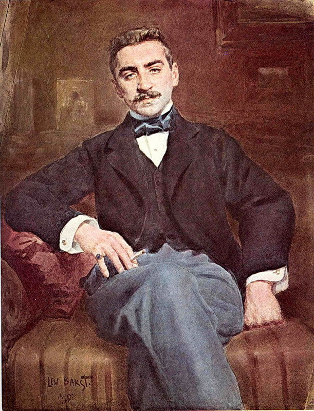 Leon Bakst The Portrait of Walter Fedorovich Nuvel 1895 Fine Art Print
