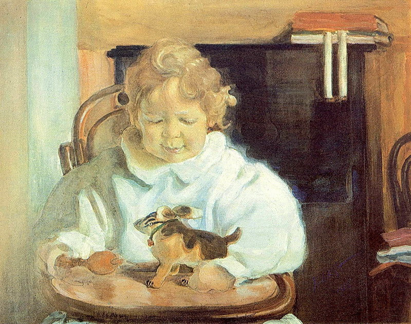 Leon Bakst The Portrait of Son of the Artist 1908 Fine Art Print