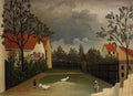 Henri Rousseau The Poultry Yard 1896-1898 Fine Art Print