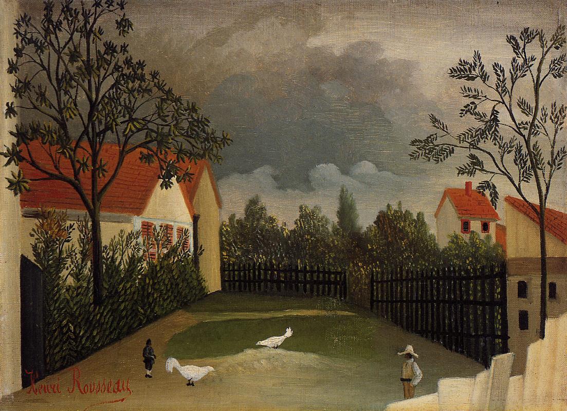 Henri Rousseau The Poultry Yard 1896-1898 Fine Art Print