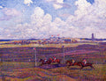 Theo van Rysselberghe The Race Track at Boulogne sur Mer 1900 Fine Art Print