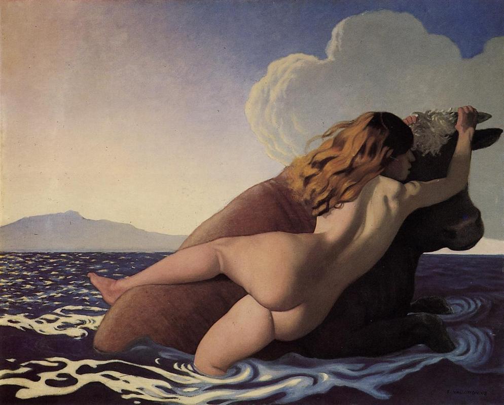 Felix Vallotton The Rape of Europa 1908 Fine Art Print