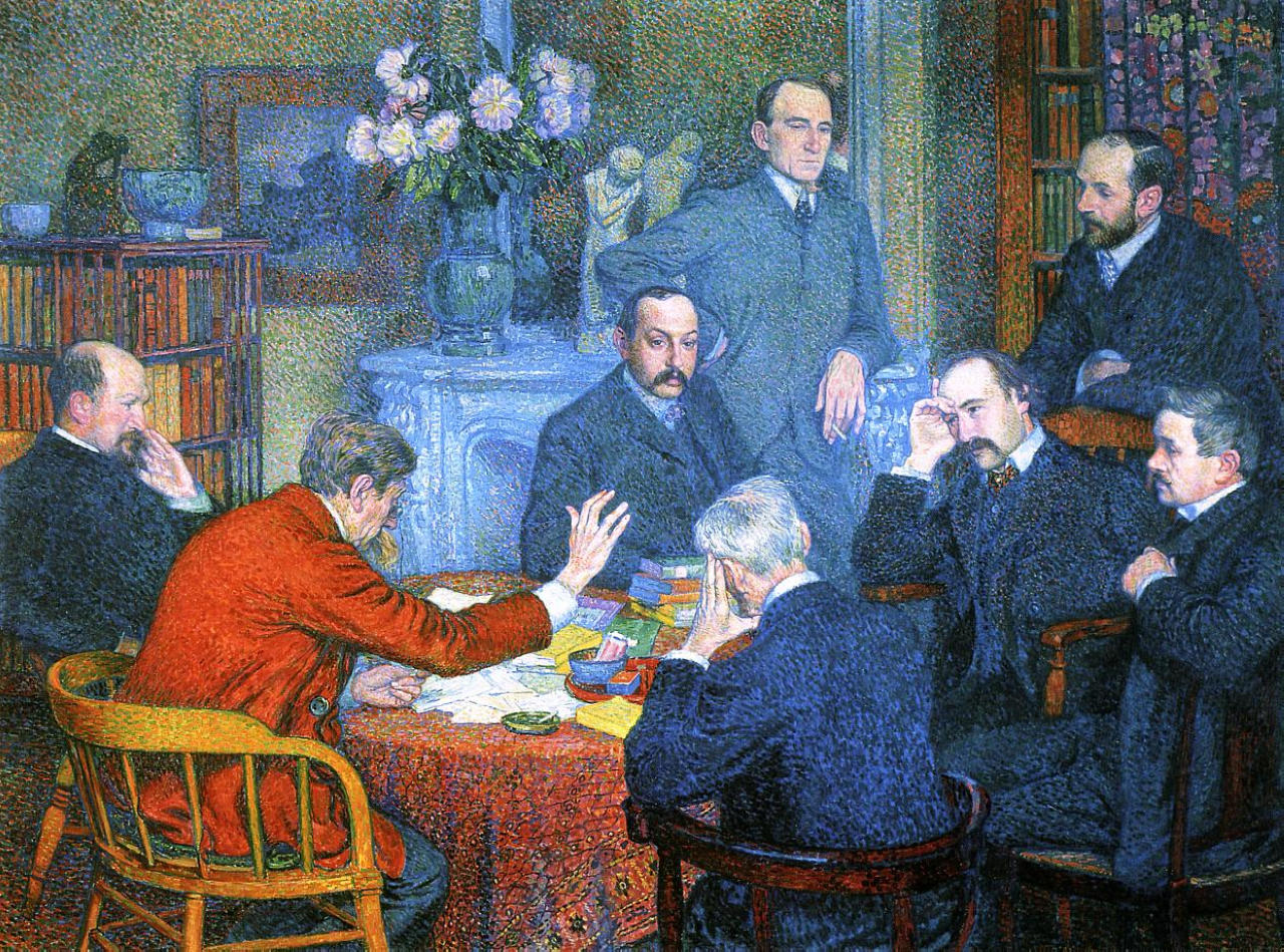 Theo van Rysselberghe The Lecture by Emile Verhaeren 1903 Fine Art Print