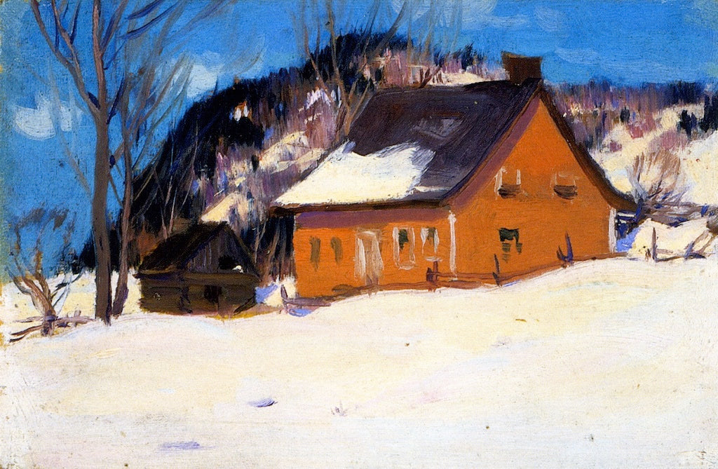 Clarence Gagnon The Red House 1912 Fine Art Print