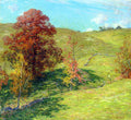 Willard Metcalf The Red Oak (no.2) 1911 Fine Art Print