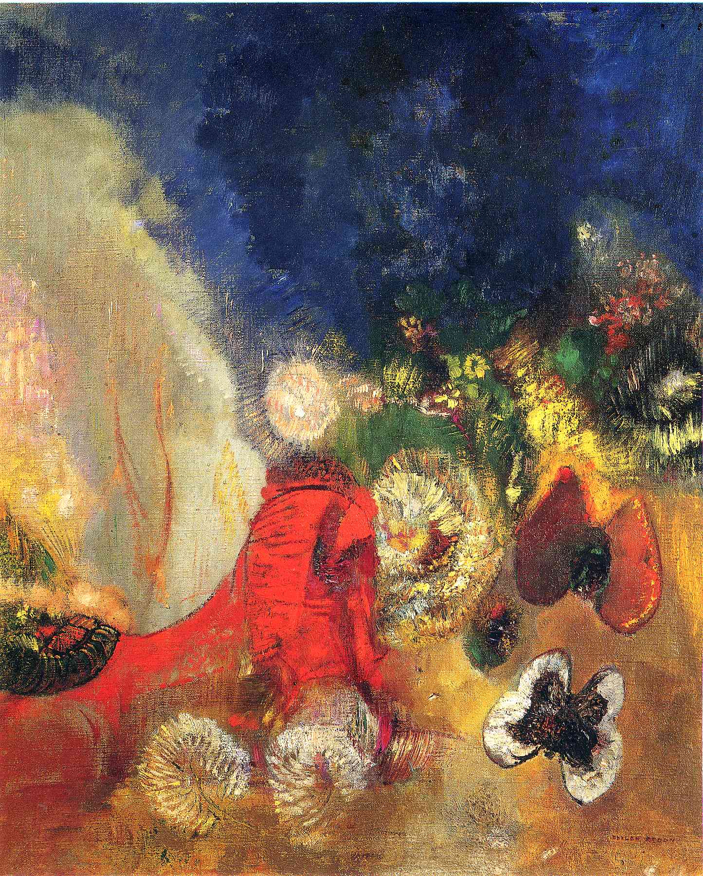 Odilon Redon The Red Sphinx 1912 Fine Art Print