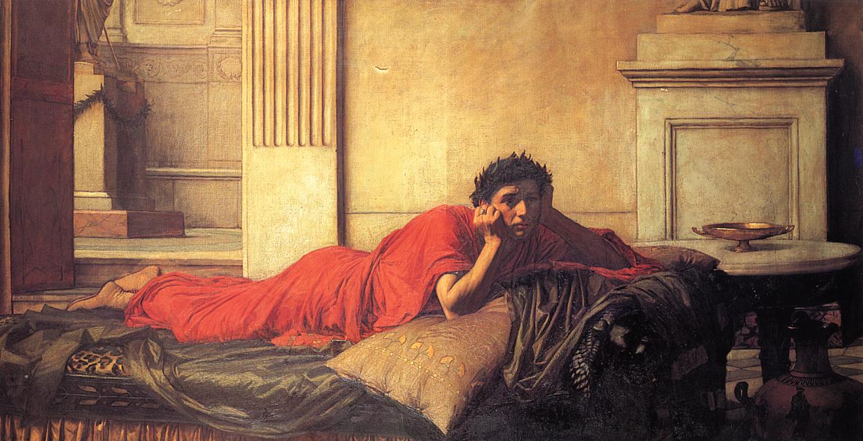 John William Waterhouse The Remorse of Nero After the Murder of His Mother 1878 Fine Art Print
