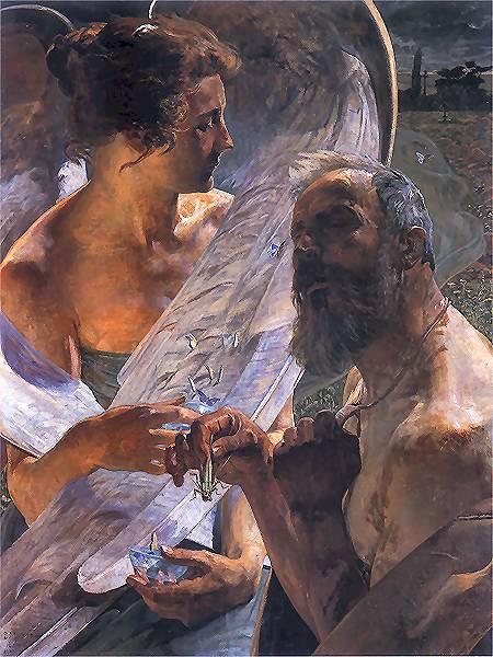 Jacek Malczewski The Resurrection (Immortality) 1900 Fine Art Print