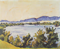 Ferdinand Hodler The river Aare in Solothurn 1915 Fine Art Print
