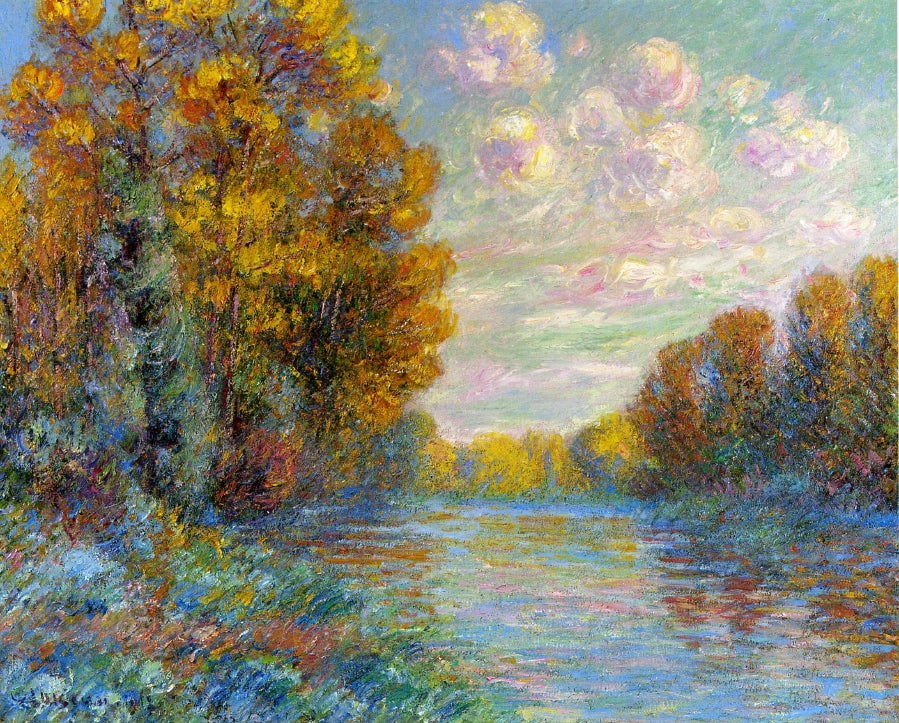 Gustave Loiseau The River in Autumn 1912 Fine Art Print