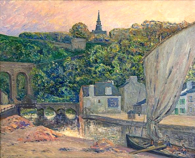 Maxime Maufra The River Rance at Dinard 1915 Fine Art Print