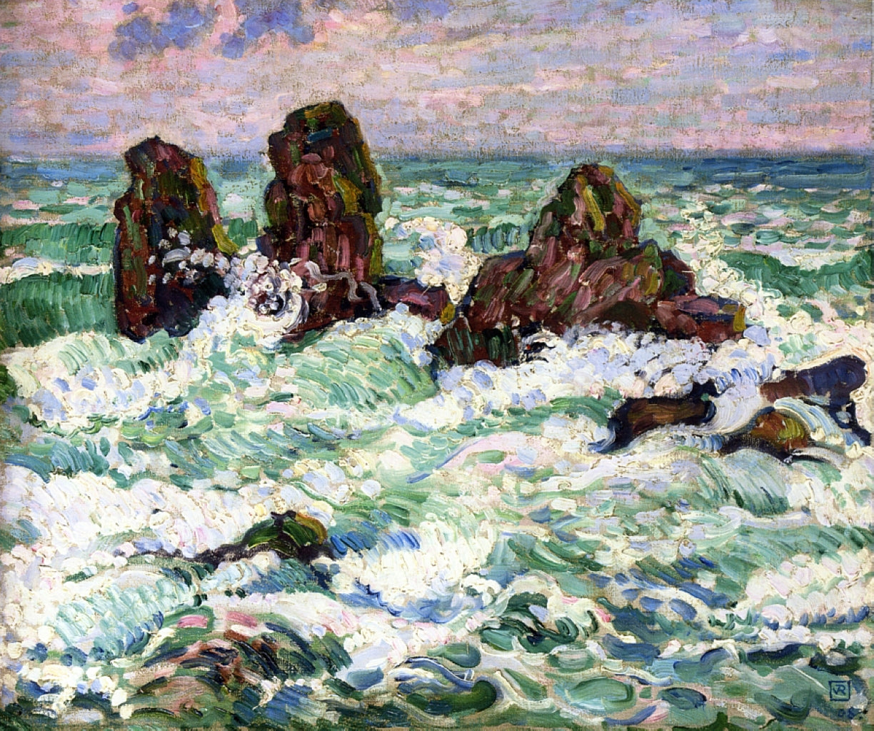 Theo van Rysselberghe The Rocks 1908 Fine Art Print