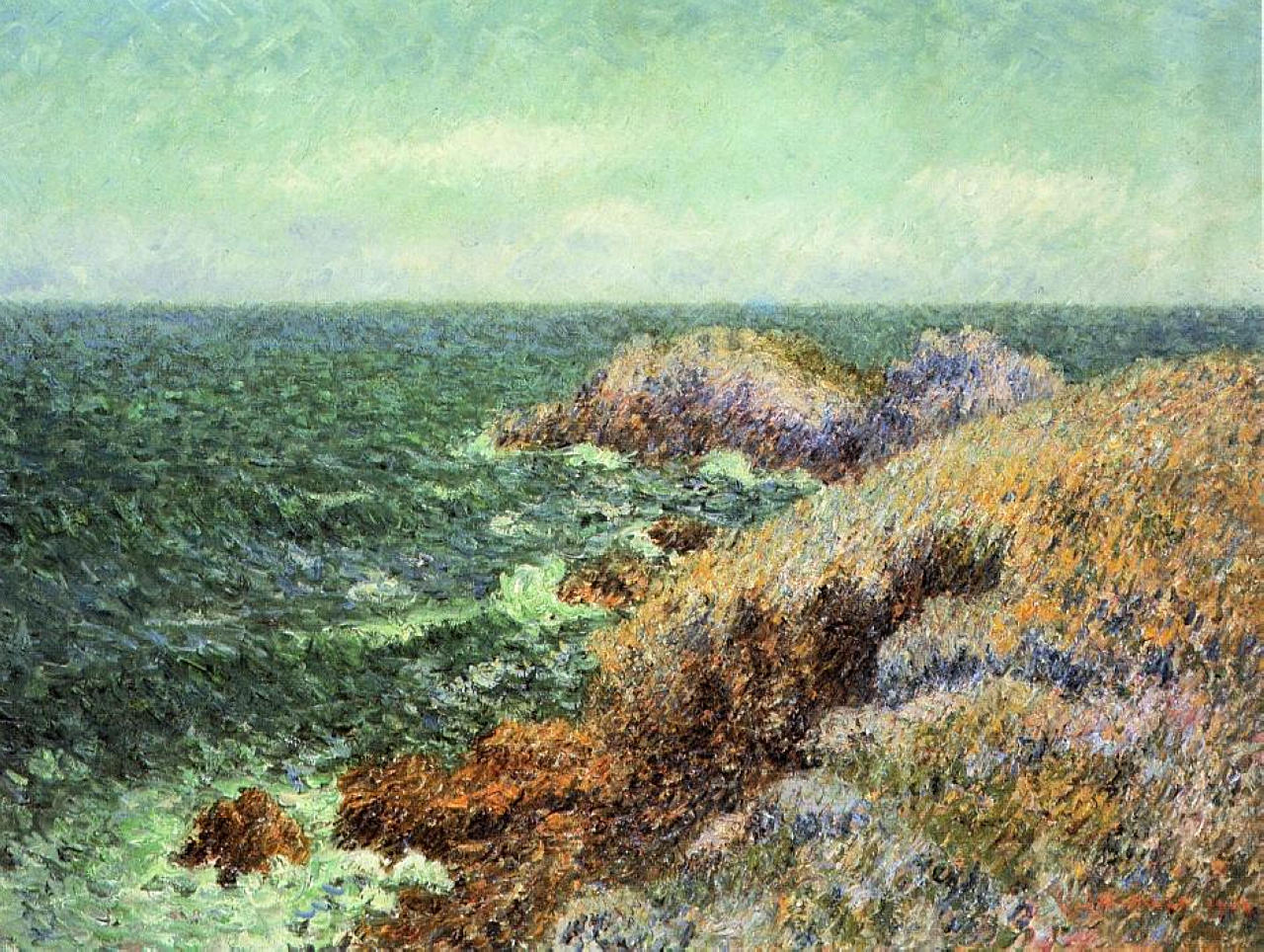 Gustave Loiseau The Rocks of Saint Lunaire 1904 Fine Art Print