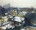 Henri Martin The Roofs of Paris in the Snow, the View from the Artist's Studio 1895 Fine Art Print