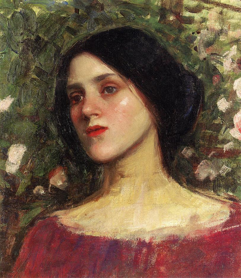 John William Waterhouse The Rose Bower 1910 Fine Art Print