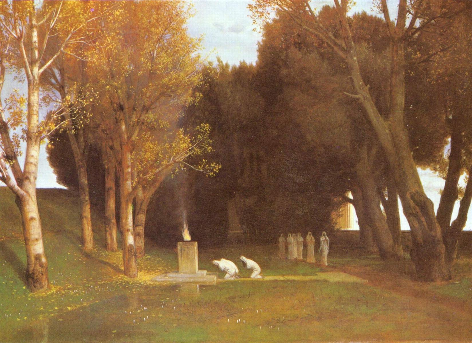 Arnold Böcklin The Sacred Grove 1886 Fine Art Print