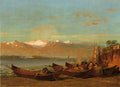 Thomas Hill The Salmon Festival, Columbia River 1888 Fine Art Print