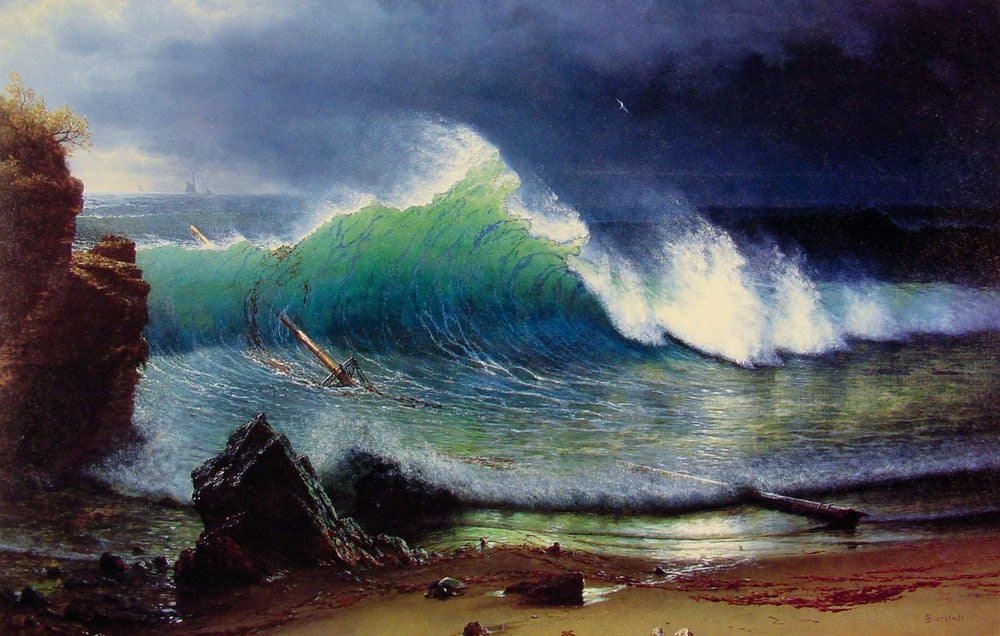 Albert Bierstadt The Shore of the Turquoise Sea 1878 Fine Art Print