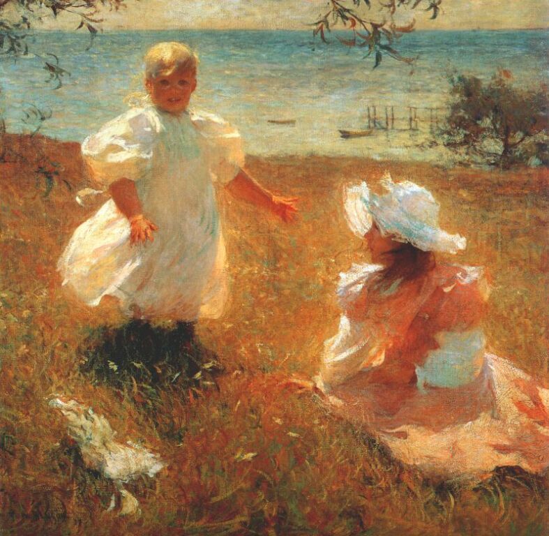 Frank W. Benson The Sisters 1889 Fine Art Print