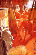 Anders Zorn The Sisters Schwartz 1889 Fine Art Print
