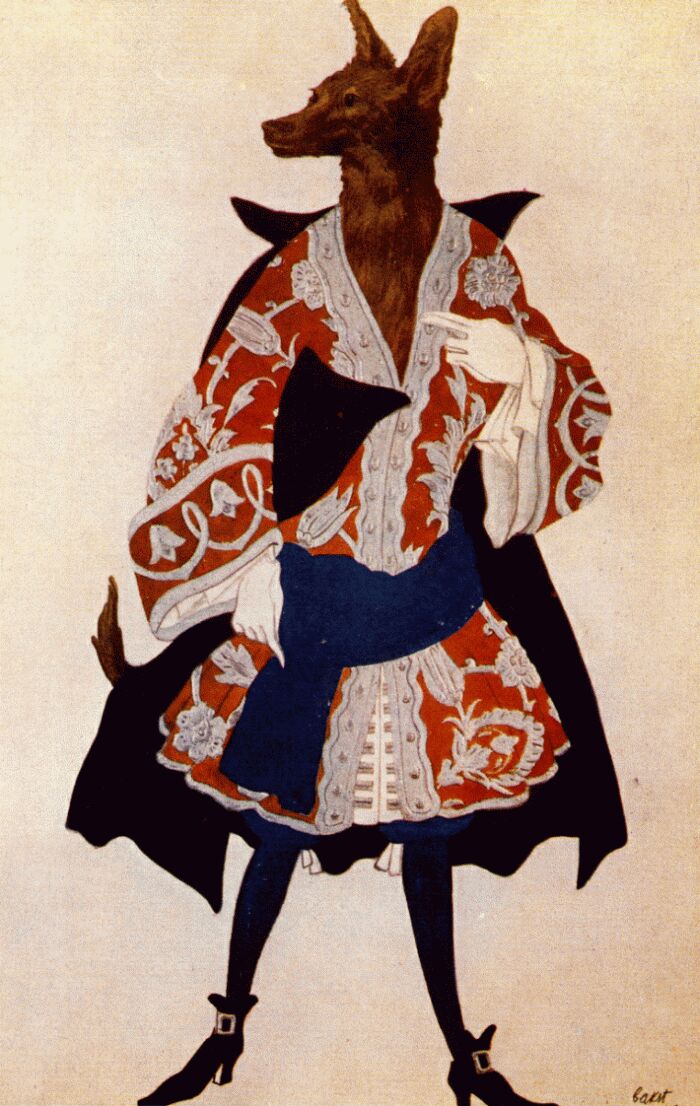 Leon Bakst The Sleeping Beauty Wolf 1921 Fine Art Print