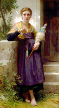 William-Adolphe Bouguereau The Spinner 1873 Fine Art Print