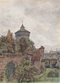 Rudolf von Alt The Spittler in Nuremberg 1856 Fine Art Print