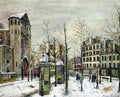 Maurice Utrillo The squre Abbesses in the Snow 1917 Fine Art Print