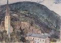Rudolf von Alt The St. Nicholas Church in Gastein 1897 Fine Art Print