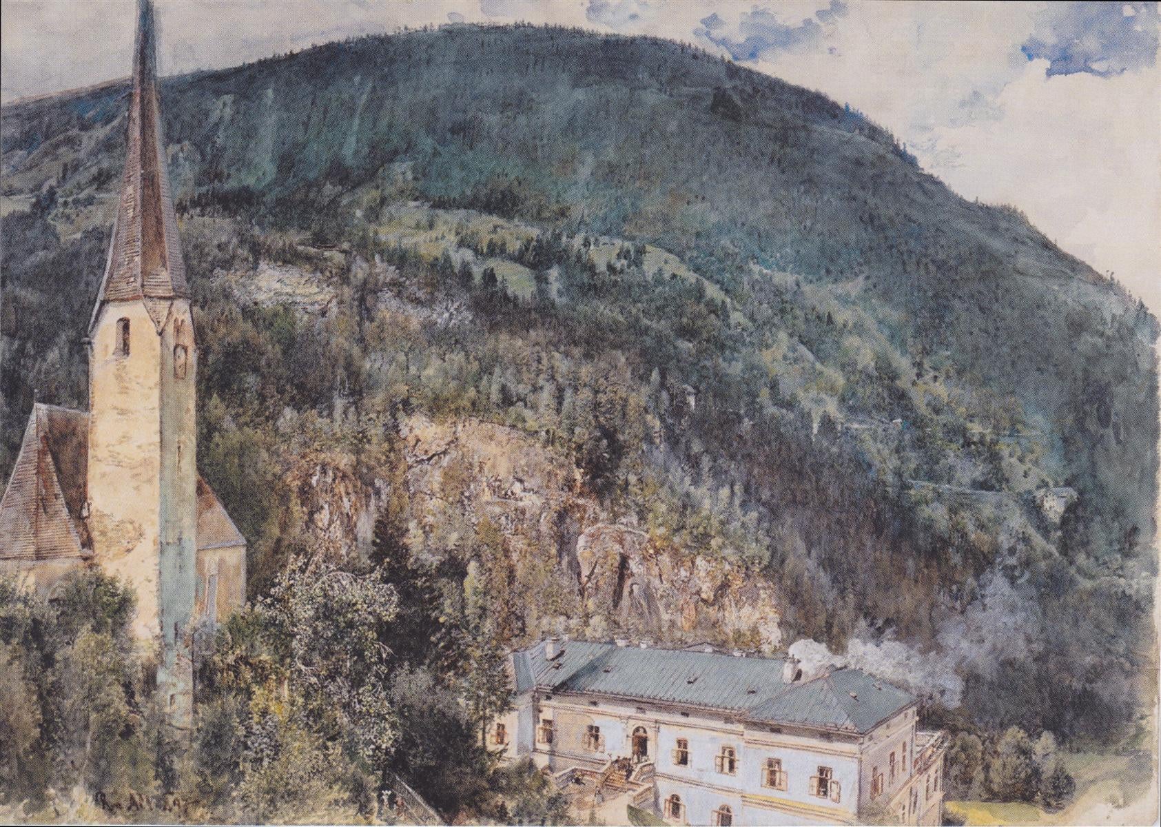 Rudolf von Alt The St. Nicholas Church in Gastein 1897 Fine Art Print