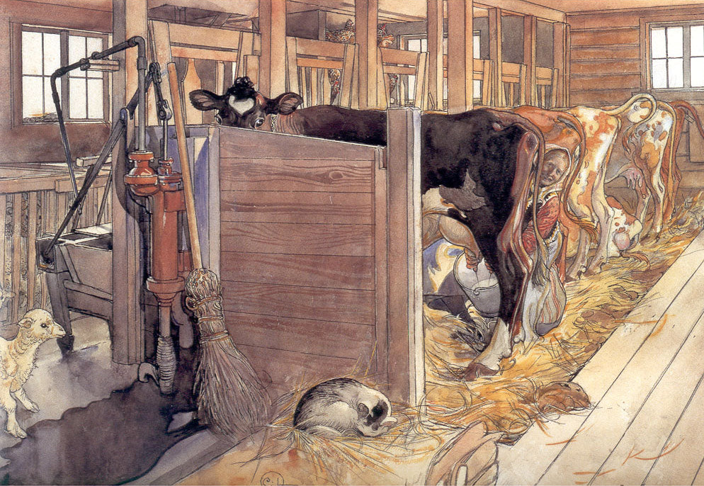 Carl Larsson The Stable 1906 Fine Art Print