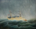 Henri Rousseau The Storm Tossed Vessel 1899 Fine Art Print