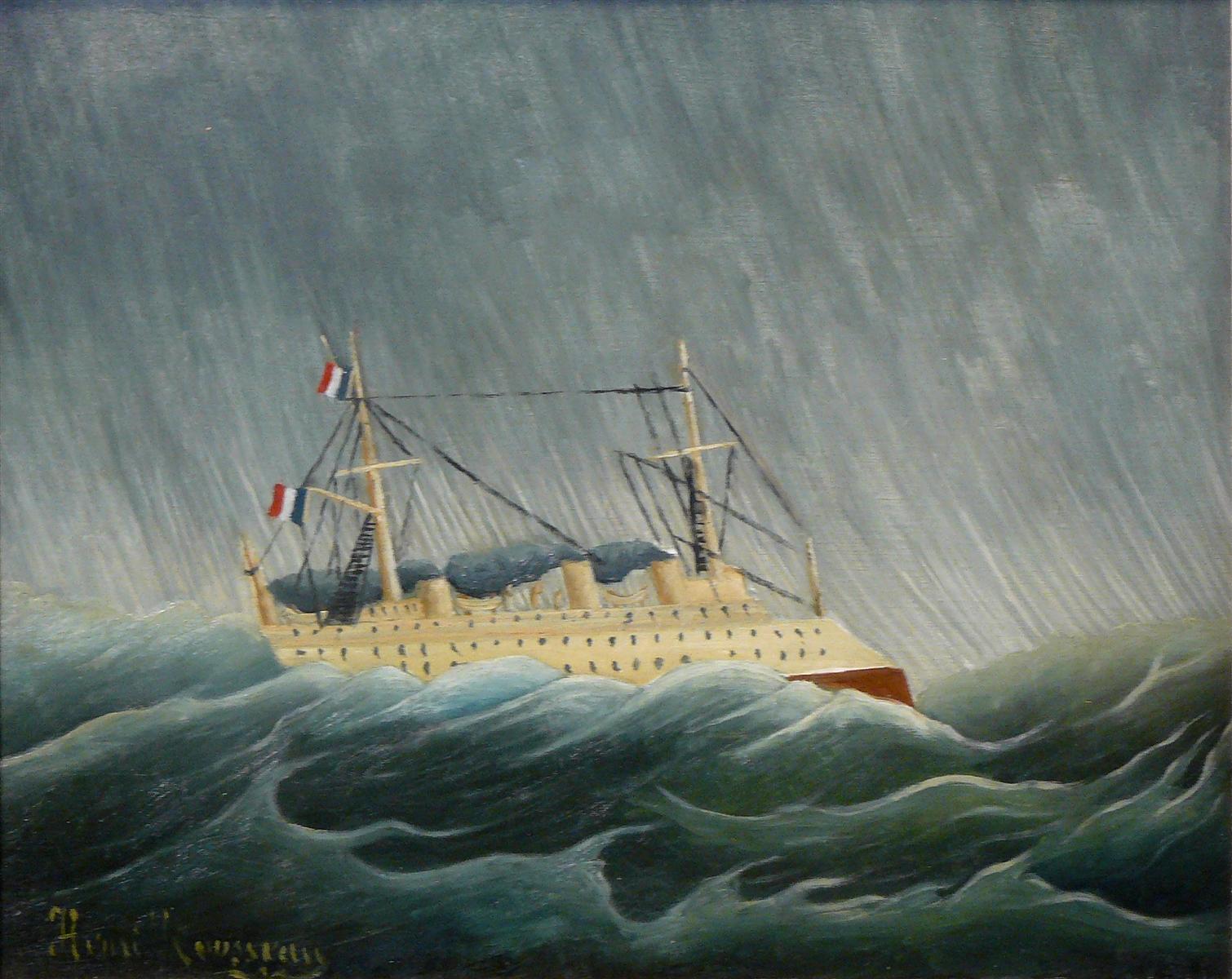 Henri Rousseau The Storm Tossed Vessel 1899 Fine Art Print
