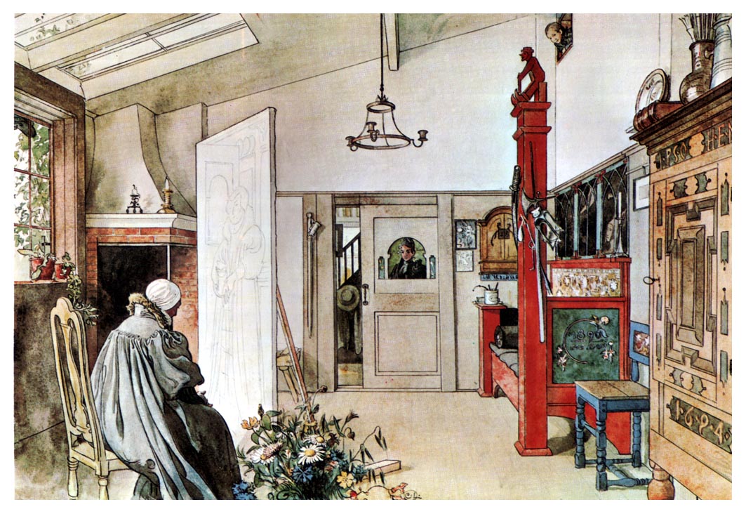 Carl Larsson The Studio 1895 Fine Art Print