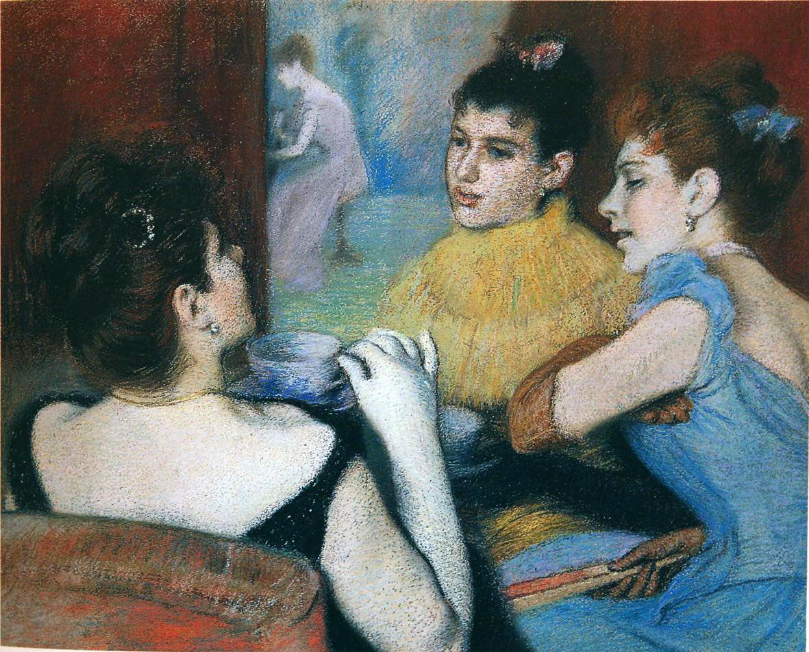 Federico Zandomeneghi The Tea 1890-1893 Fine Art Print