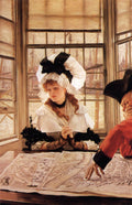 James Tissot The Tedious Story 1872 Fine Art Print