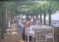 Max Liebermann The Terrace at the Restaurant Jacob in Nienstedten on the Elbe 1902 Fine Art Print