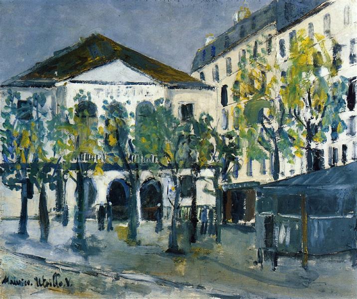 Maurice Utrillo The Theatre l'Atelier 1917 Fine Art Print