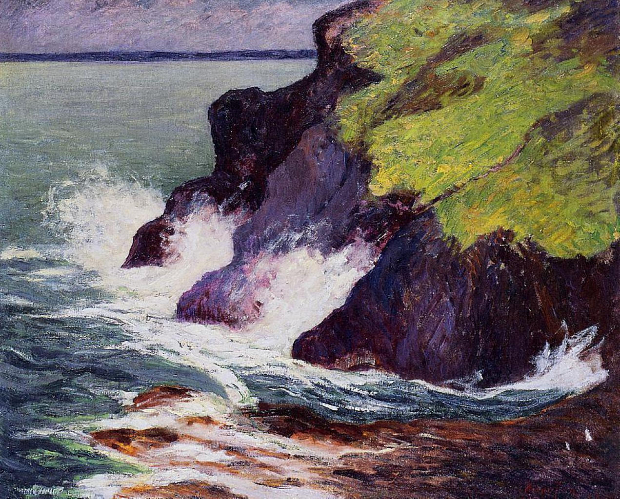 Maxime Maufra The Three Cliffs 1894 Fine Art Print