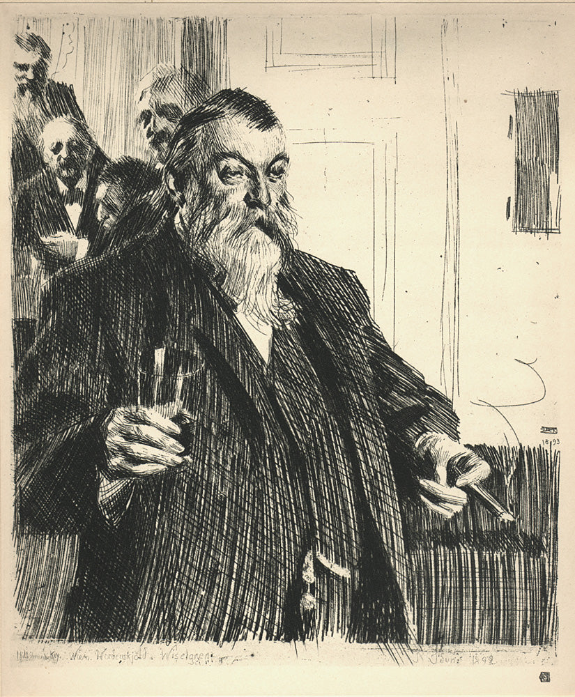 Anders Zorn The Toast 1893 Fine Art Print
