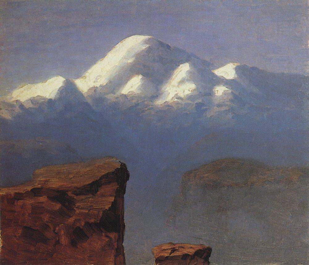 Arkhyp Kuindzhi The top of Mount Elbrus in the Sunlight 1908 Fine Art Print