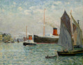 Maxime Maufra The Transatlantic Leaving Port 1905 Fine Art Print